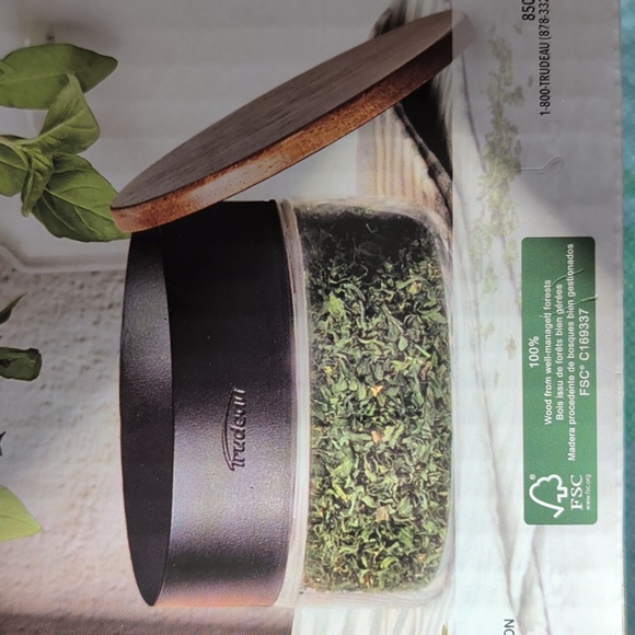 new SEASONING STATION acacia lazy susan - Picture 5 of 5